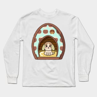 Cute Dog in The Egg Long Sleeve T-Shirt